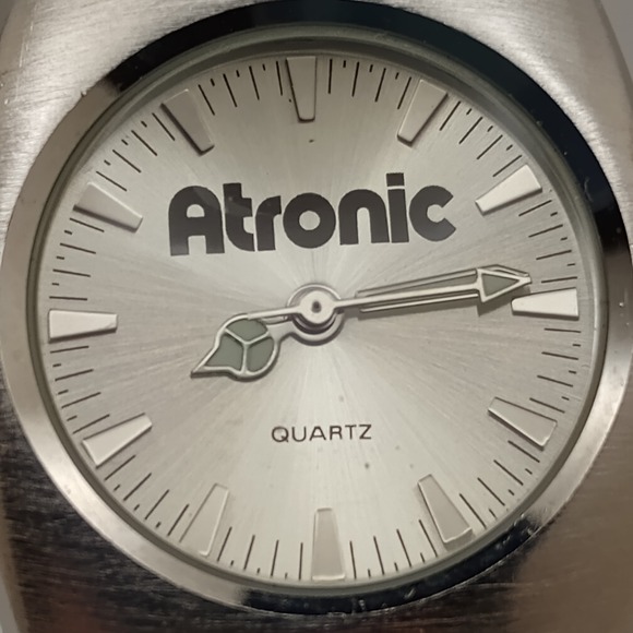 Atronic STAR Line 89320 Watch Graphic Dial Stainless Steel New Battery Rare - Picture 2 of 12
